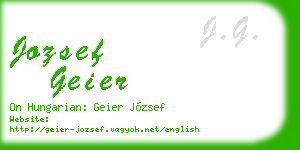 jozsef geier business card